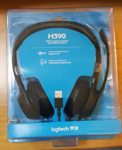 Лот: 22813500. Фото: 1. Гарнитура Logitech H390. Наушники, гарнитуры