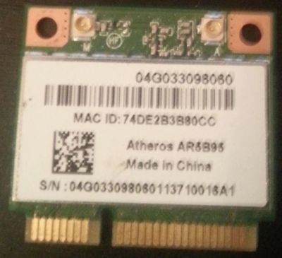 Лот: 4662911. Фото: 1. Плата Atheros AR5B95 Wireless... WiFi, Bluetooth адаптеры