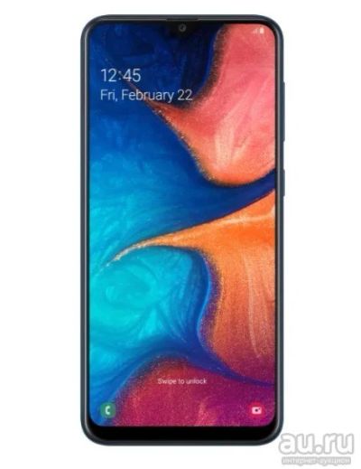 Лот: 13594678. Фото: 1. Samsung Galaxy A20, синий. Новый... Смартфоны