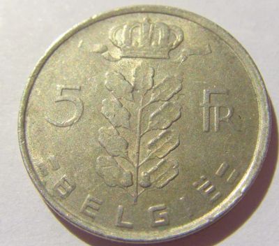 Лот: 3495785. Фото: 1. 5 франков 1975 год Бельгия. Европа
