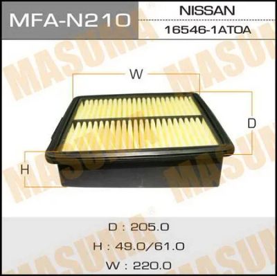 Лот: 18583804. Фото: 1. Воздушный фильтр masuma nissan... Расходные материалы