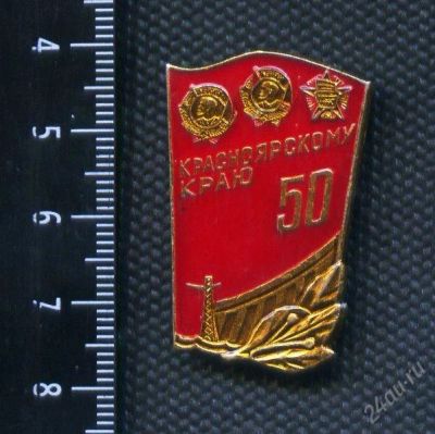 Лот: 625022. Фото: 1. (№395) значёк 50лет красноярскому... Юбилейные