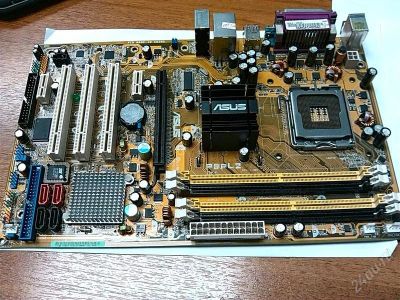 Лот: 1898136. Фото: 1. Материнка Asus P5PL2. Материнские платы