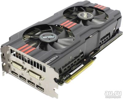 Лот: 12704444. Фото: 1. Видеокарта ASUS R9280X-DC2T-3GD5-V2... Видеокарты