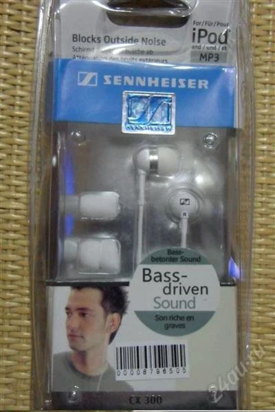 Лот: 1904387. Фото: 1. наушники Sennheiser CX300. Наушники, гарнитуры