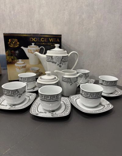 Лот: 25807190. Фото: 1. фарфоровый Чайный сервиз DOLCE... Сервизы, наборы посуды