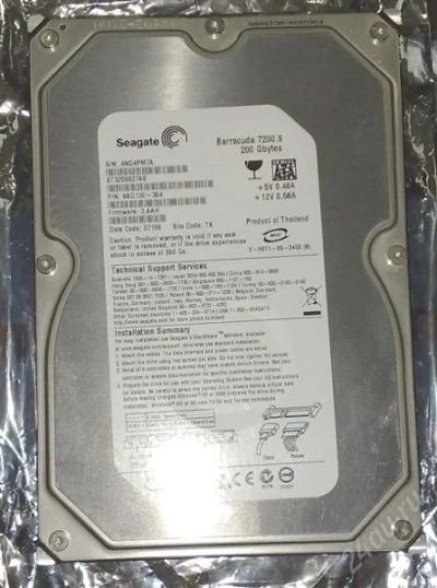 Лот: 853690. Фото: 1. HDD 200G. Жёсткие диски (HDD)
