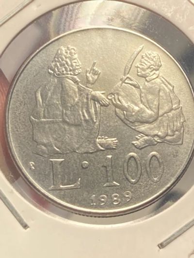 Лот: 19829711. Фото: 1. Сан-Марино 100 лир, 1989 Шестнадцать... Европа
