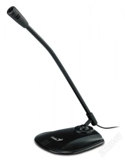 Лот: 1780304. Фото: 1. микрофон genius mic-01a silver. Другое (периферия)