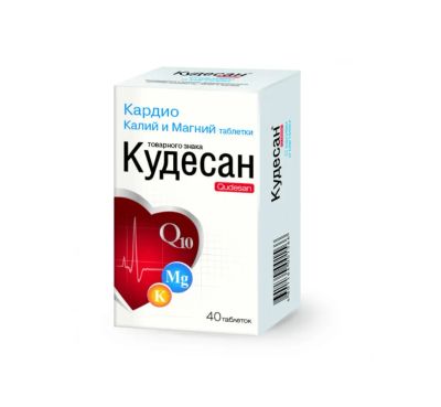 Лот: 23989002. Фото: 1. Кардио калий магний таб. №40 Кудесан. Народная медицина, БАДы