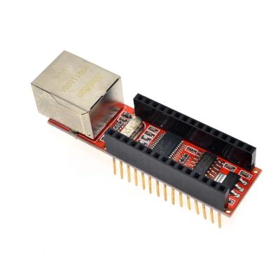 Лот: 14588022. Фото: 1. Модуль Ethernet ENC28J60 с интерфейсом... Микроконтроллеры