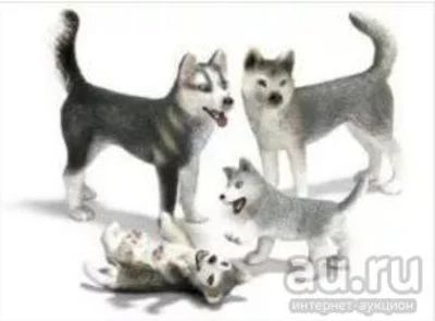 Лот: 8997802. Фото: 1. Фигурки Schleich Хаски семья. Игрушки