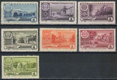 Лот: 19602457. Фото: 1. 1961, май-ноябрь. Столицы автономных... Марки
