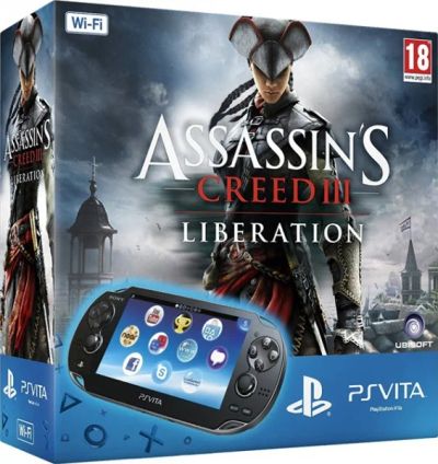 Лот: 4121546. Фото: 1. Комплект Sony PS Vita Wi-Fi (черная... Игровые приставки, консоли