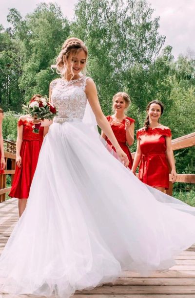 Лот: 9985781. Фото: 1. Свадебное платье. Свадебные платья