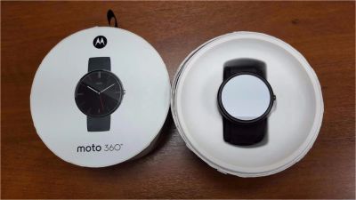 Лот: 6837115. Фото: 1. Motorola Moto 360 (leather) Smart... Смарт-часы, фитнес-браслеты, аксессуары