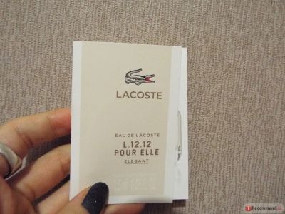 Лот: 8251825. Фото: 1. Пробник lacoste 12.12. Женская парфюмерия