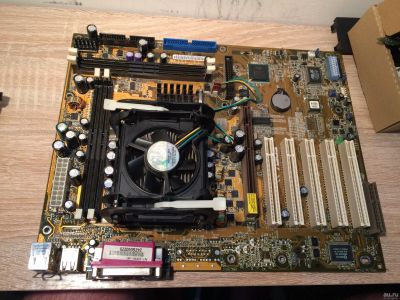 Лот: 13373208. Фото: 1. Материнская плата ASUS P4T-E Socket... Материнские платы