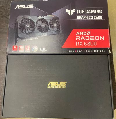Лот: 25378645. Фото: 1. Видеокарта Radeon RX6800 ASUS... Видеокарты