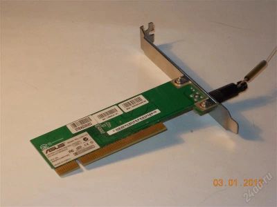 Лот: 1456134. Фото: 1. Asus PCI Wi-Fi адаптер с режимом... WiFi, Bluetooth адаптеры