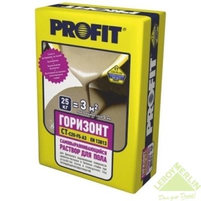 Лот: 6098684. Фото: 1. Пол наливной (Profit). Смеси, шпатлевки, цемент