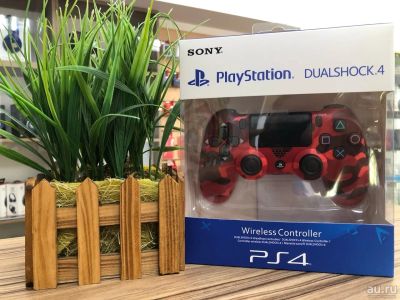 Лот: 16195284. Фото: 1. Геймпад PlayStation 4 (Красный... Рули, джойстики