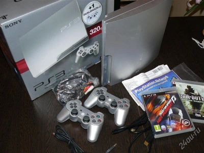 Лот: 2234184. Фото: 1. Новая Plastation 3 320Gb ! + 2... Игровые приставки, консоли