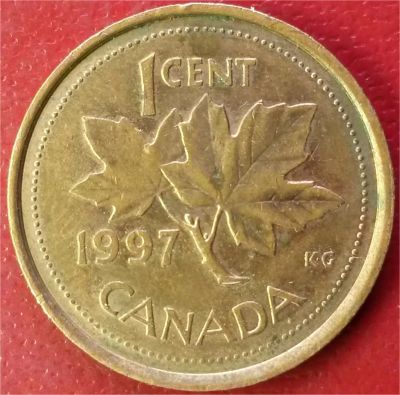 Лот: 7291764. Фото: 1. Канада 1 цент 1997 год. Америка
