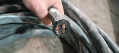 Лот: 25009110. Фото: 1. Кабель кг 3*25+1*10. Провода, кабели