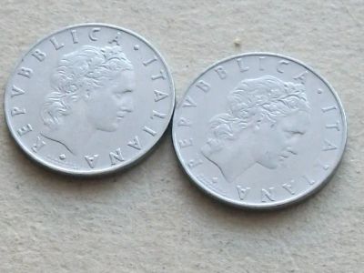 Лот: 19910599. Фото: 1. Монета 50 лир Италия 1955; 1956... Европа