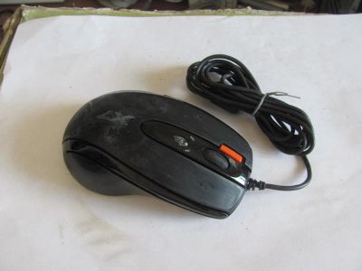 Лот: 10103259. Фото: 1. Мышь A4-Tech X-718BK USB неисправная. Клавиатуры и мыши