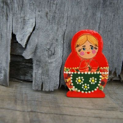 Лот: 11006740. Фото: 1. Магнит "Матрешка". Другое (ручная работа)