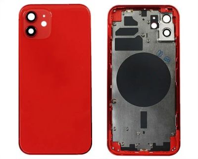 Лот: 20889411. Фото: 1. Корпус iPhone 12 красный 1 класс. Корпуса, клавиатуры, кнопки