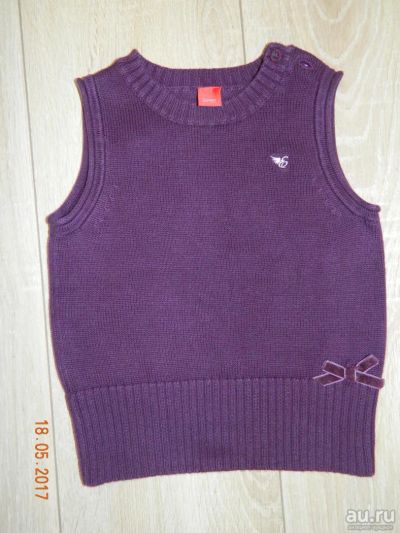 Лот: 9695876. Фото: 1. Жилет для девочки Esprit, х/б... Свитера, худи, толстовки