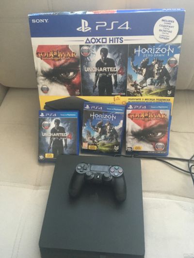 Лот: 13689291. Фото: 1. Sony PlayStation 4 Slim 500GB. Игровые приставки, консоли