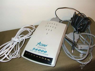 Лот: 705704. Фото: 1. Модем ACORP-M56EMSF. Исправен. Проводные модемы