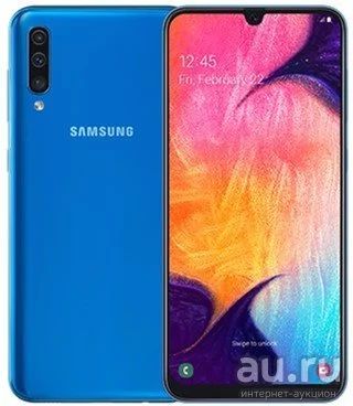 Лот: 13781450. Фото: 1. Samsung Galaxy A50 64GB Синий. Смартфоны