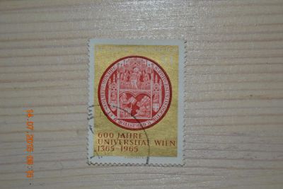 Лот: 5815003. Фото: 1. Марка Австрии 1965г. Старейшая... Марки