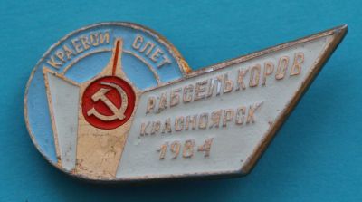 Лот: 8027408. Фото: 1. Знак краевой слёт рабселькоров... Сувенирные