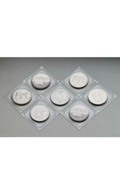 Лот: 24964341. Фото: 1. 25 рублей 2014, Сочи, полный комплект... Россия после 1991 года