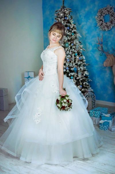 Лот: 10132025. Фото: 1. свадебное платье_. Платья