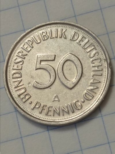 Лот: 19639992. Фото: 1. 50 пфеннигов 1990 г. Отличная... Германия и Австрия