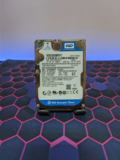 Лот: 25038391. Фото: 1. Жесткий диск 250Gb/2.5"/5400/WD... Жёсткие диски (HDD)