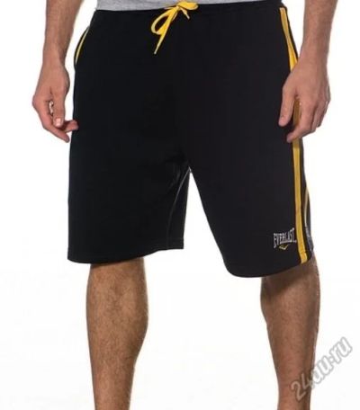 Лот: 5565402. Фото: 1. Шорты Everlast Sweat черные размер... Брюки, джинсы, шорты