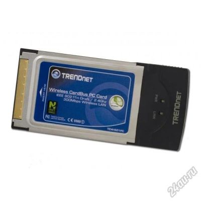 Лот: 5542427. Фото: 1. Сетевая карта WI-FI Pcmcia Trendnet... Сетевые карты