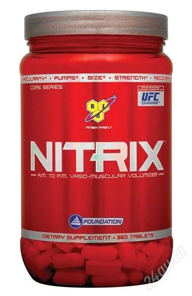 Лот: 2732510. Фото: 1. BSN NITRIX 360таб. Спортивное питание, витамины