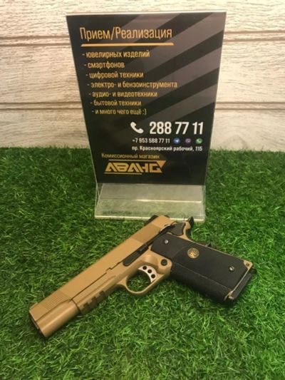 Лот: 19481713. Фото: 1. Пистолет WE Colt 1911 MEU SOC... Пневматическое оружие