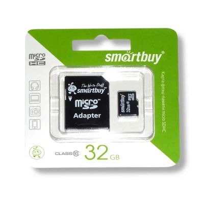 Лот: 17638454. Фото: 1. Карта памяти microSDHC SmartBuy... Карты памяти