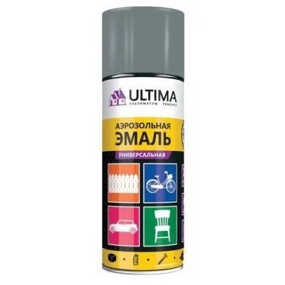 Лот: 12943332. Фото: 1. Краска-спрей Ultima, серый, 520мл... Краски, лаки, растворитель