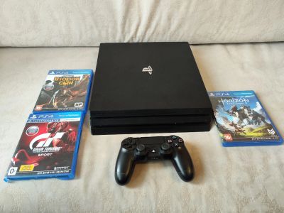 Лот: 20860152. Фото: 1. Sony playstation 4 pro 1tb 7208b... Игровые приставки, консоли